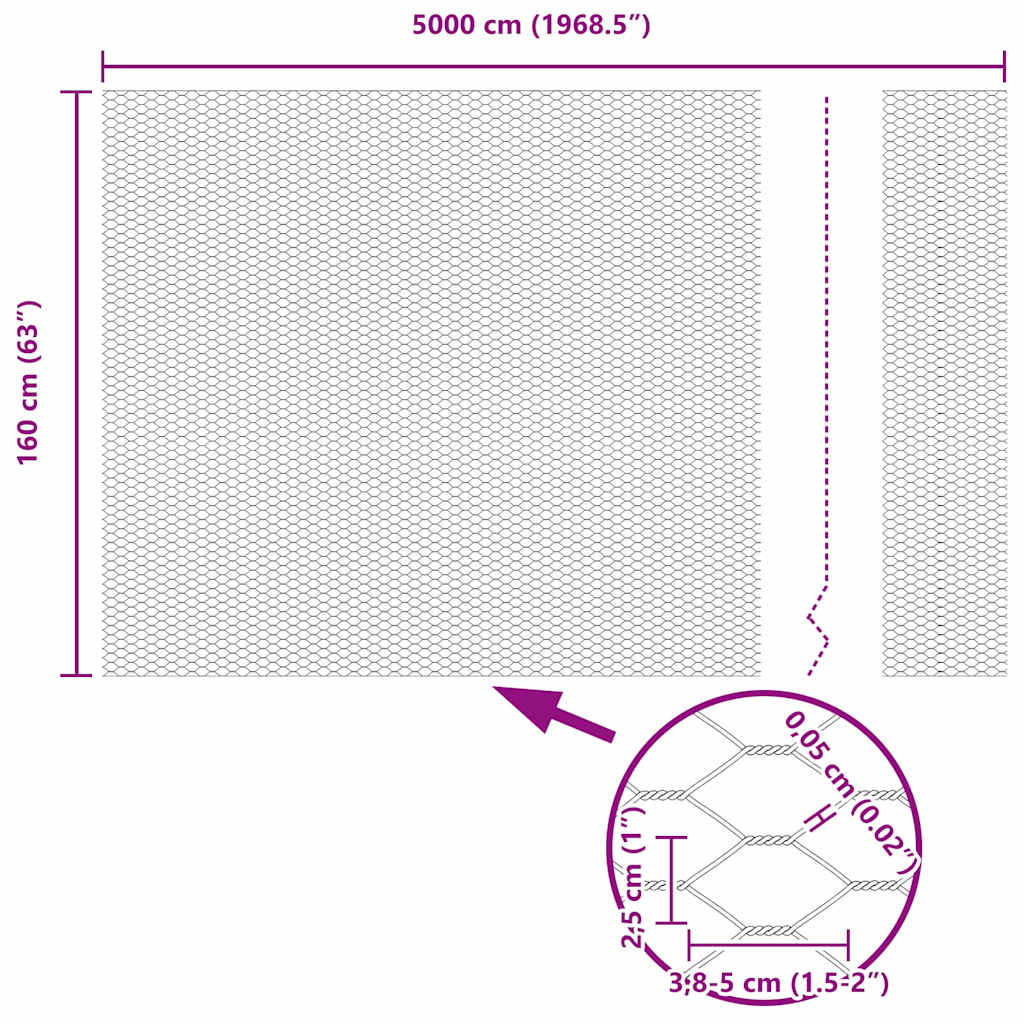 Zavareno žičano ograđivanje s bodljama 50 x 1,6 m (Š x V)
