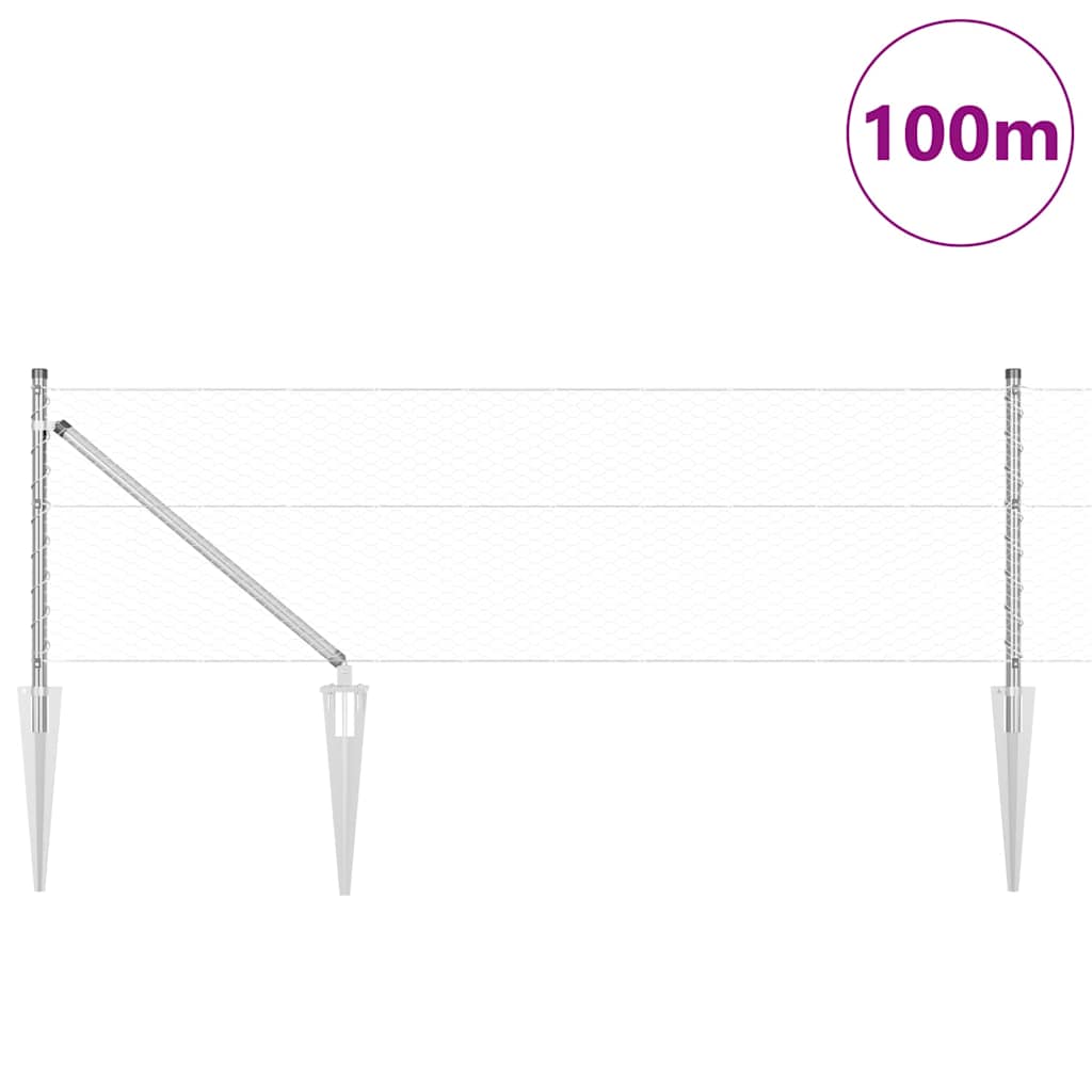 Zavareno žičano ograđivanje s bodljama 100 x 0,6 m (Š x V)