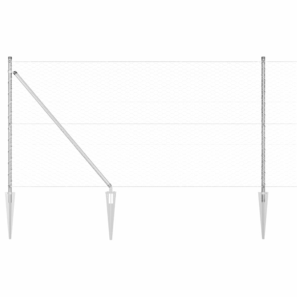 Zavareno žičano ograđivanje s bodljama 100 x 1,2 m (Š x V)
