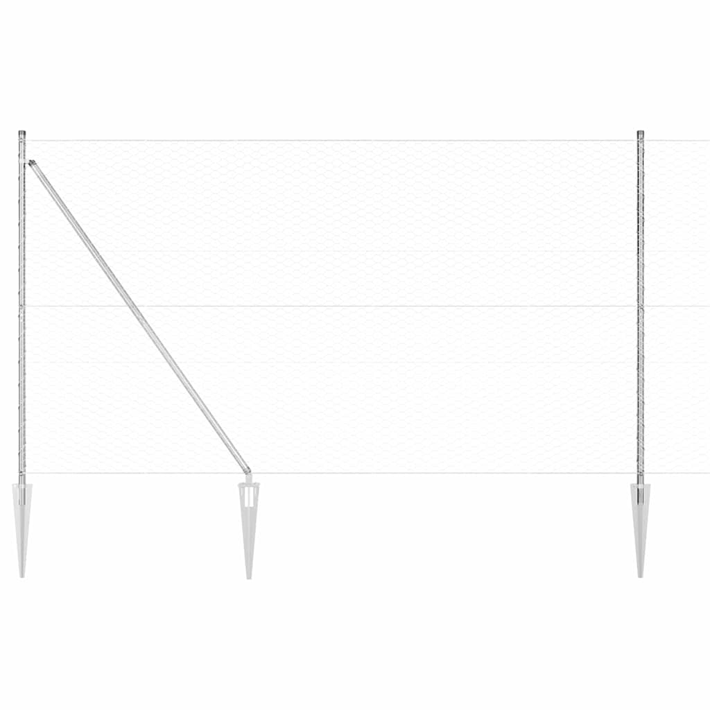Zavareno žičano ograđivanje s bodljama 100 x 1,6 m (Š x V)