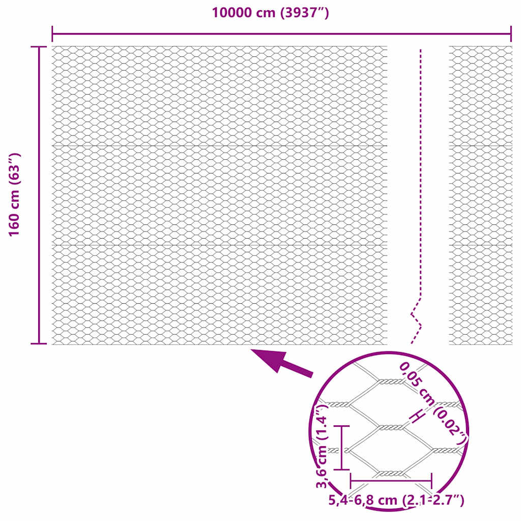 Zavareno žičano ograđivanje s bodljama 100 x 1,6 m (Š x V)