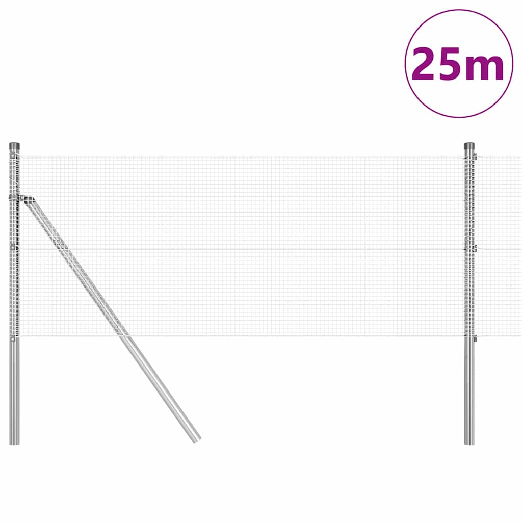 Temeljna zavarena žičana ograda 25 x 0,5 m (Š x V)
