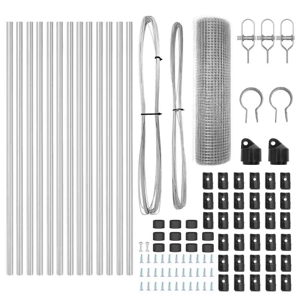 Temeljna zavarena žičana ograda 25 x 0,5 m (Š x V)