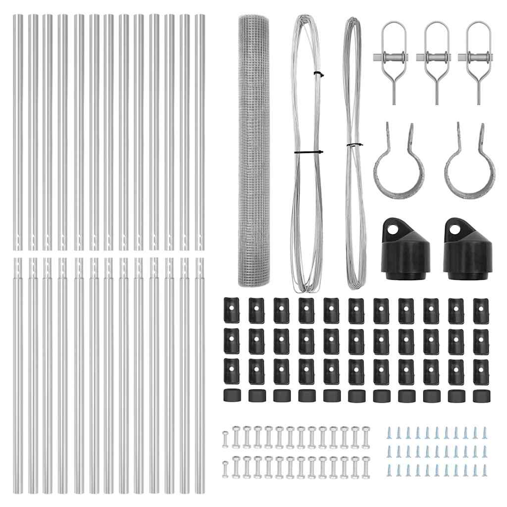 Temeljna zavarena žičana ograda 25 x 1 m Vruće pocinčani čelik
