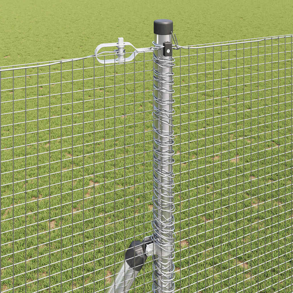 Temeljna zavarena žičana ograda 25 x 1,6 m Srebrna Mreža