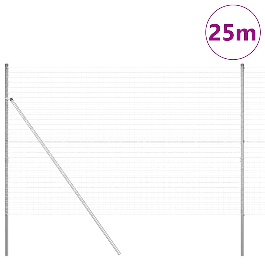 Temeljna zavarena žičana ograda 25 x 1,6 m (Š x V)