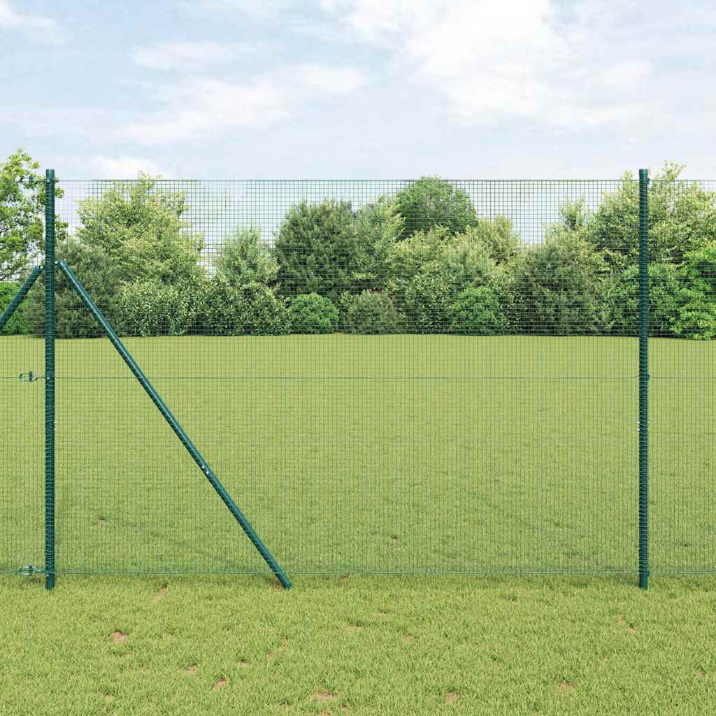 Temeljna zavarena žičana ograda 10 x 1,5 m Zelena Mreža