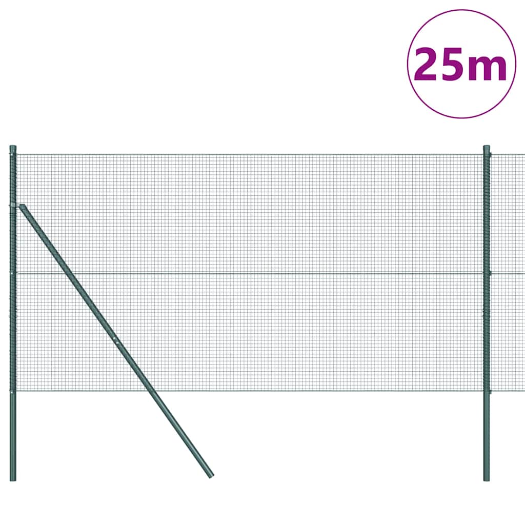 Temeljna zavarena žičana ograda 25 x 1,4 m (Š x V)