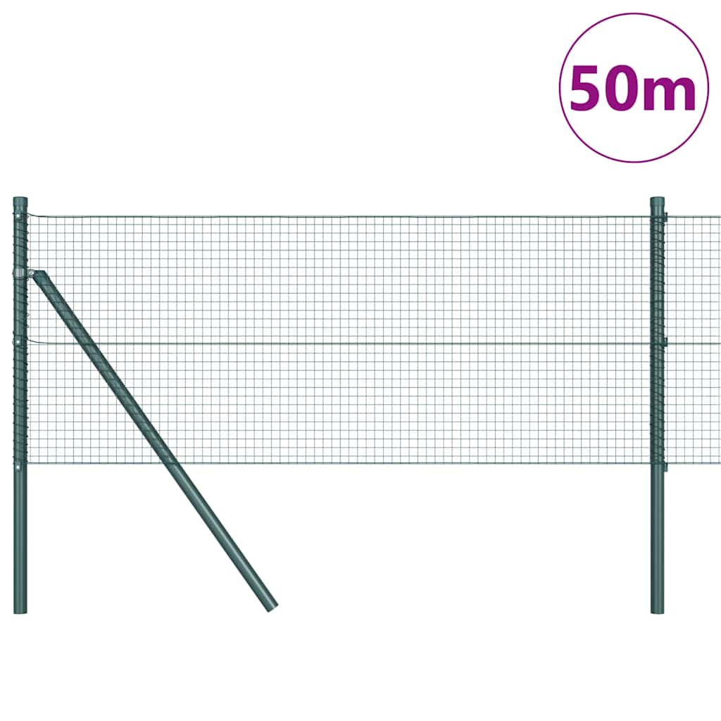 Temeljna zavarena žičana ograda 50 x 0,4 m Zelena Mreža
