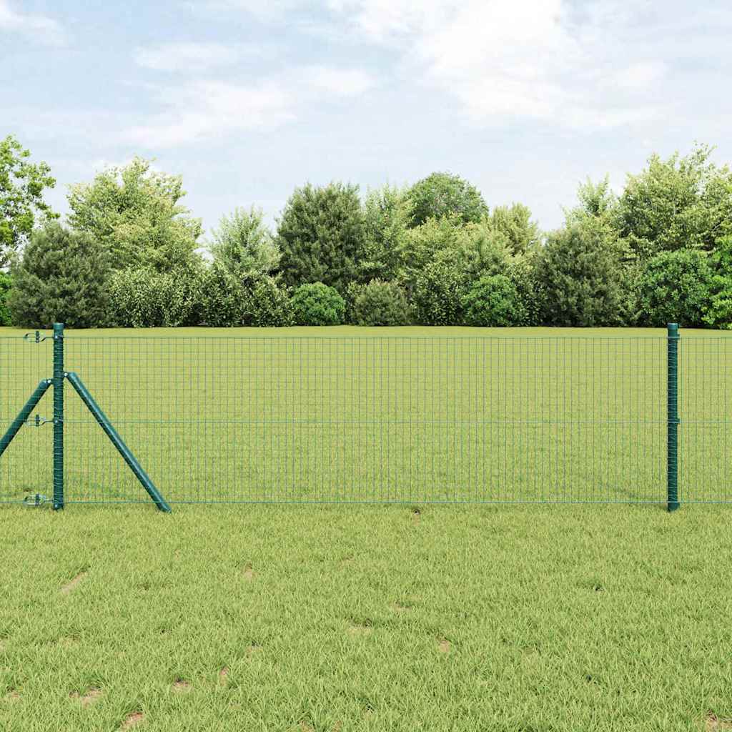 Temeljna zavarena žičana ograda 50 x 0,6 m Zelena Mreža