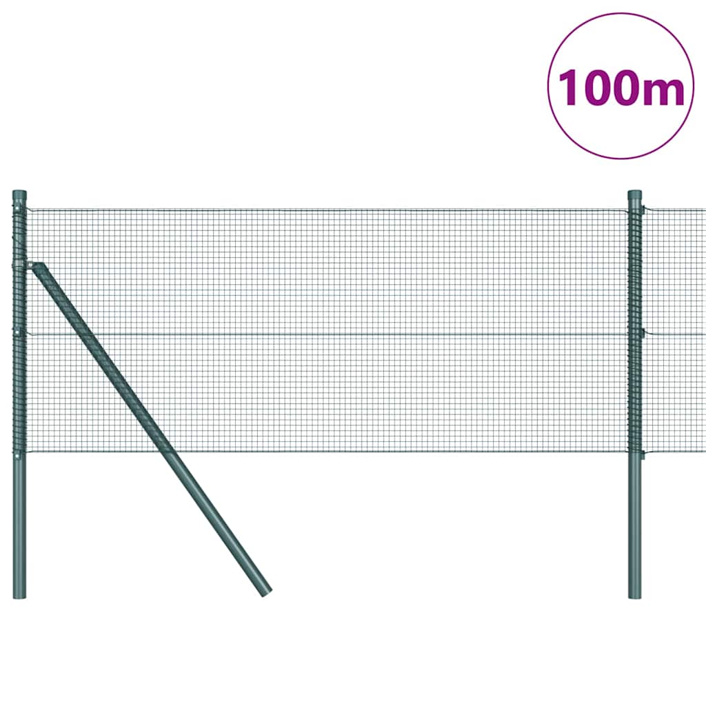 Temeljna zavarena žičana ograda 100 x 0,4 m Zelena Mreža