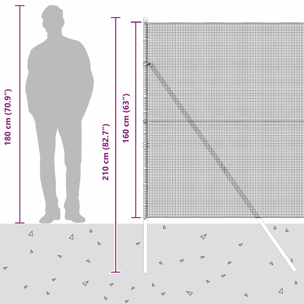Temeljna zavarena žičana ograda 25 x 1,6 m Siva Mreža