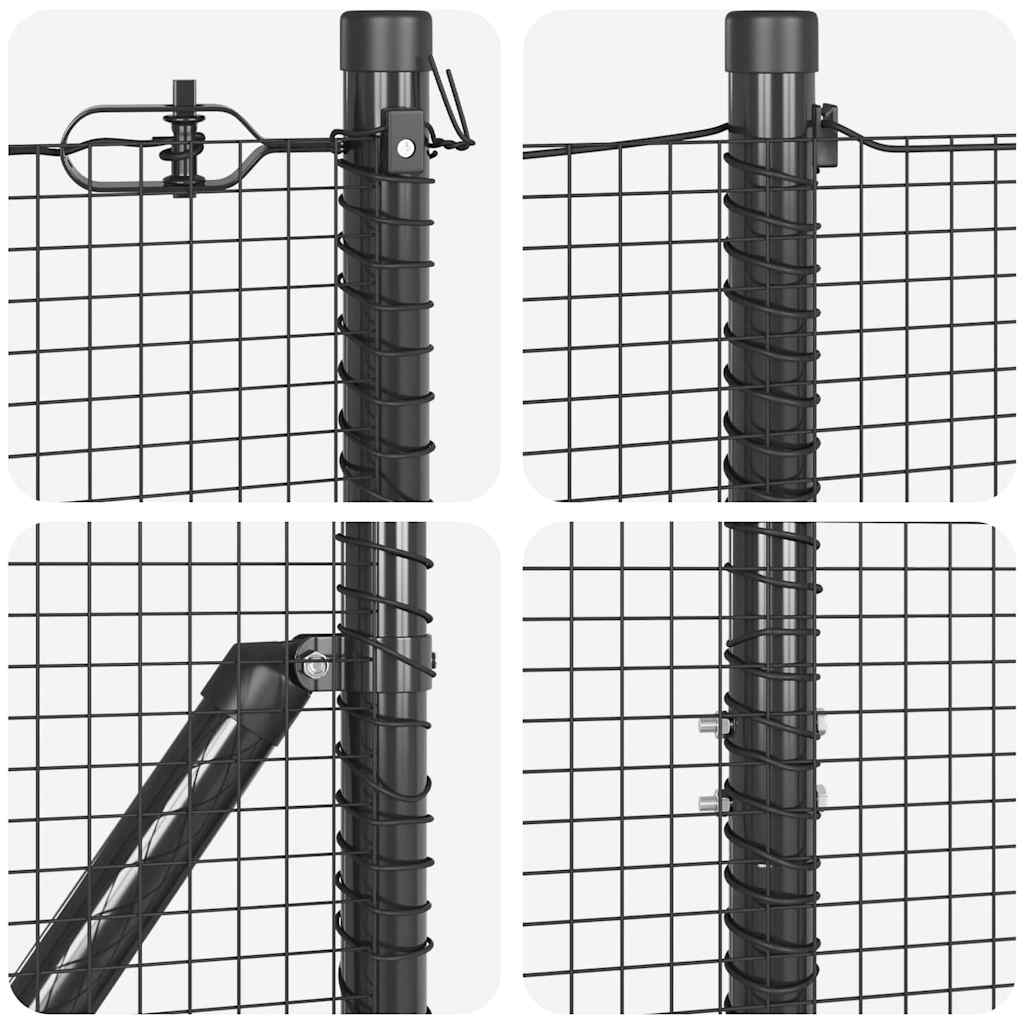 Temeljna zavarena žičana ograda 100 x 1 m Čelik premazan PVC-om