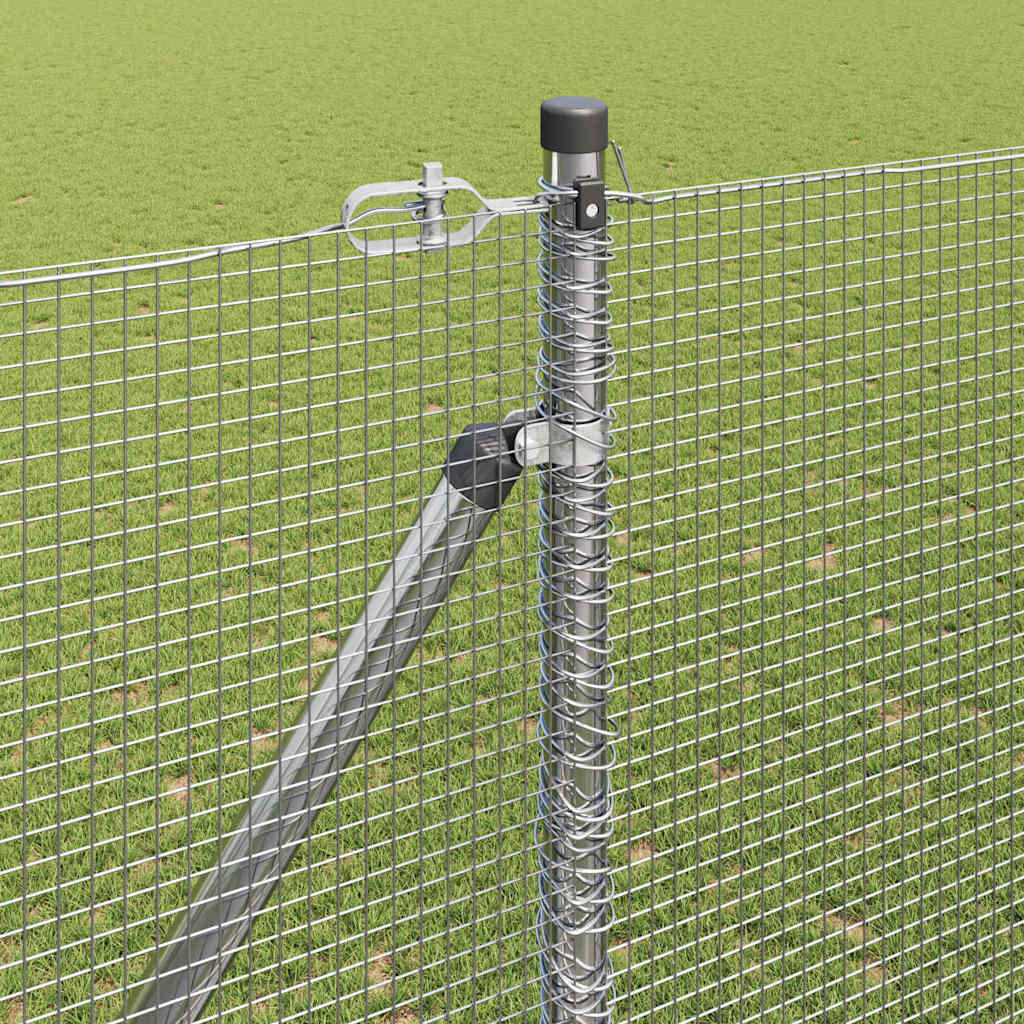 Zavareno žičano ograđivanje s bodljama 10 x 1,5 m Srebrna Mreža