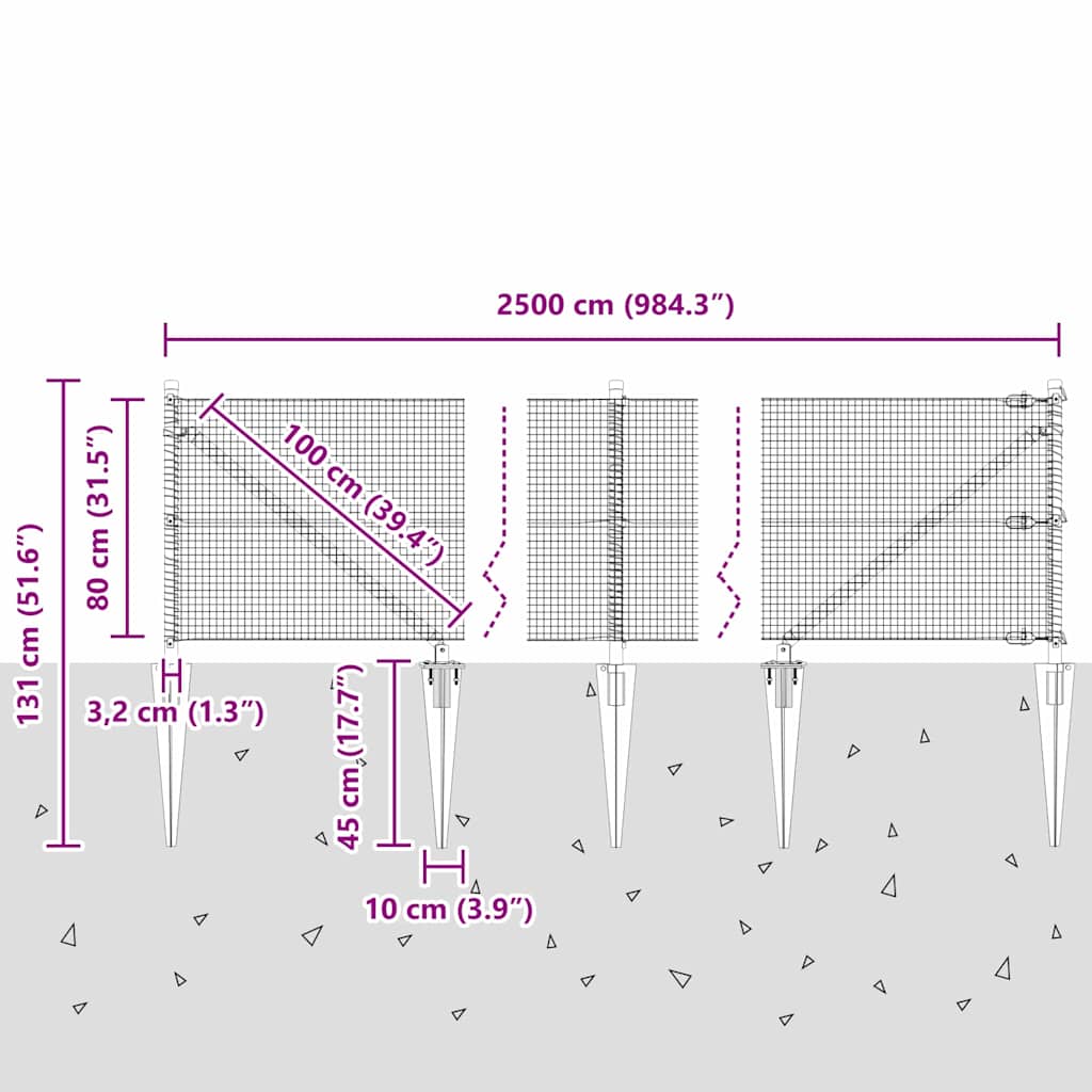 Zavareno žičano ograđivanje s bodljama 25 x 0,8 m Srebrna Mreža