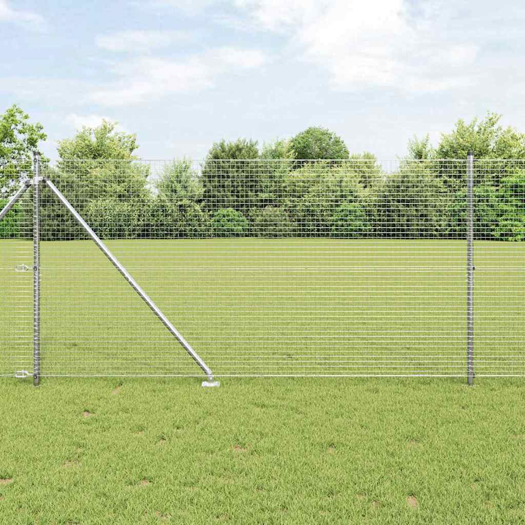Zavareno žičano ograđivanje s bodljama 25 x 1,2 m Srebrna Mreža