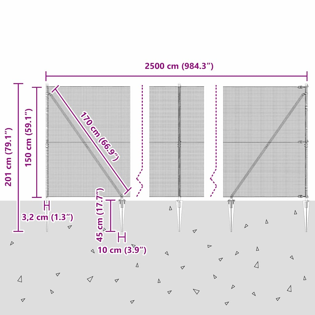 Zavareno žičano ograđivanje s bodljama 25 x 1,5 m Srebrna Mreža