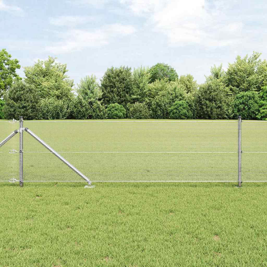 Zavareno žičano ograđivanje s bodljama 50 x 0,4 m Srebrna Mreža