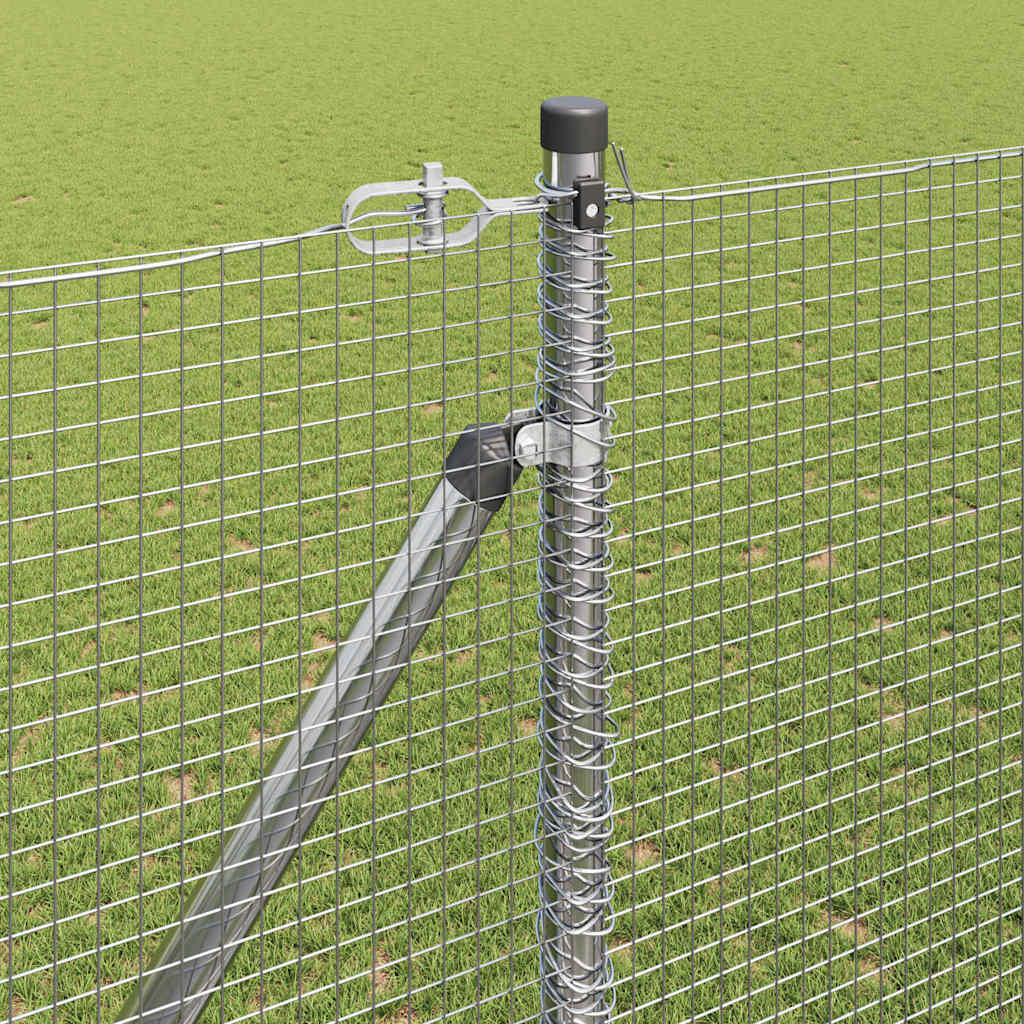 Zavareno žičano ograđivanje s bodljama 50 x 1,5 m Srebrna Mreža
