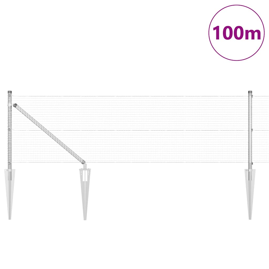 Zavareno žičano ograđivanje s bodljama 100 x 0,5 m (Š x V)