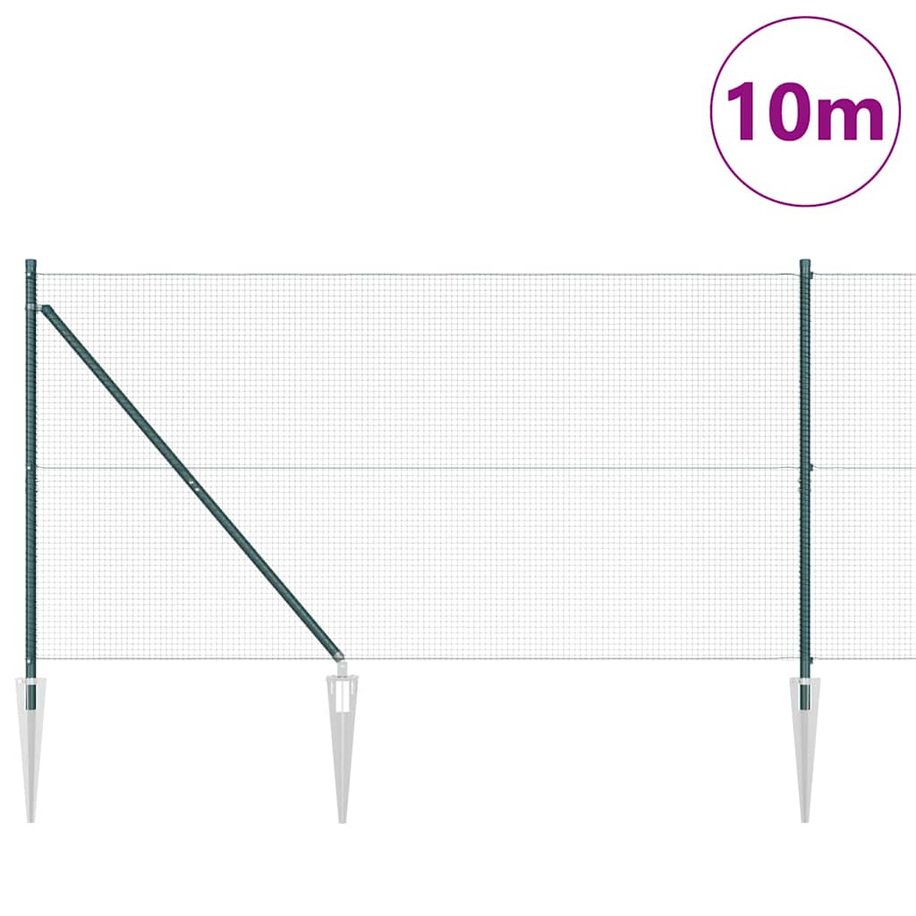 Zavareno žičano ograđivanje s bodljama 10 x 1,2 m Zelena Mreža