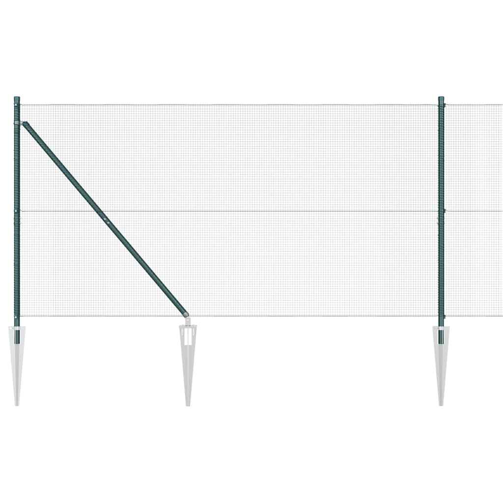 Zavareno žičano ograđivanje s bodljama 25 x 1,2 m Zelena Mreža