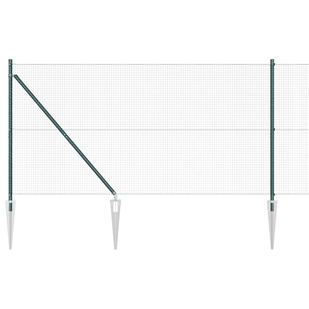 Zavareno žičano ograđivanje s bodljama 25 x 1,2 m Zelena Mreža