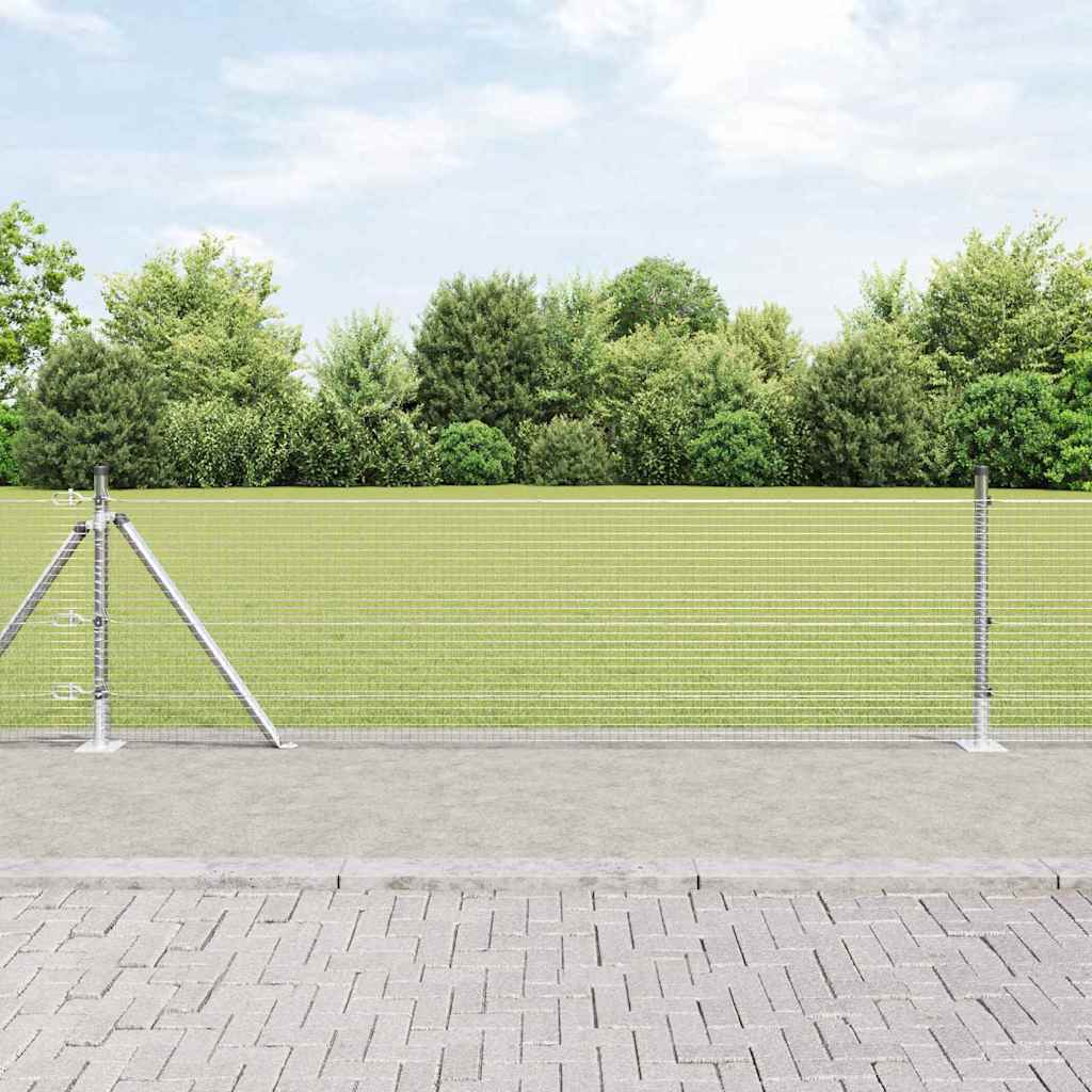 Zavareno žičano ogradno mreža s betonskom podlogom 25 x 0,4 m
