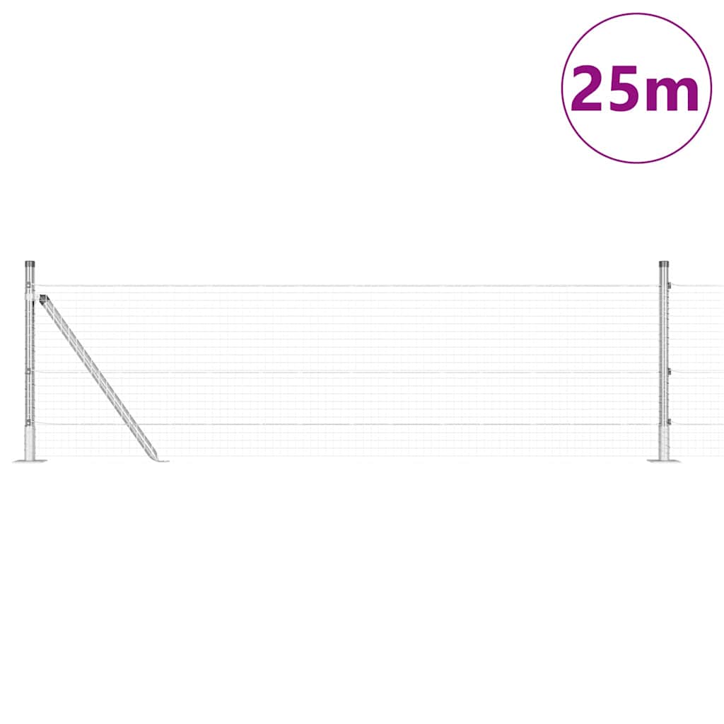 Zavareno žičano ogradno mreža s betonskom podlogom 25 x 0,4 m