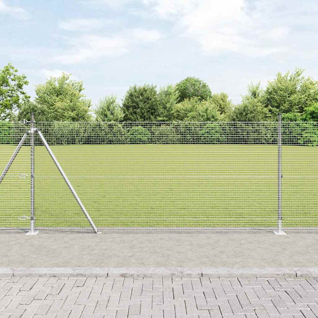 Zavareno žičano ogradno mreža s betonskom podlogom 25 x 0,8 m