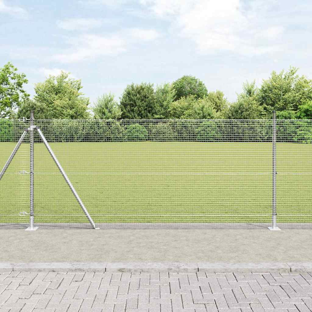 Zavareno žičano ogradno mreža s betonskom podlogom 25 x 1 m