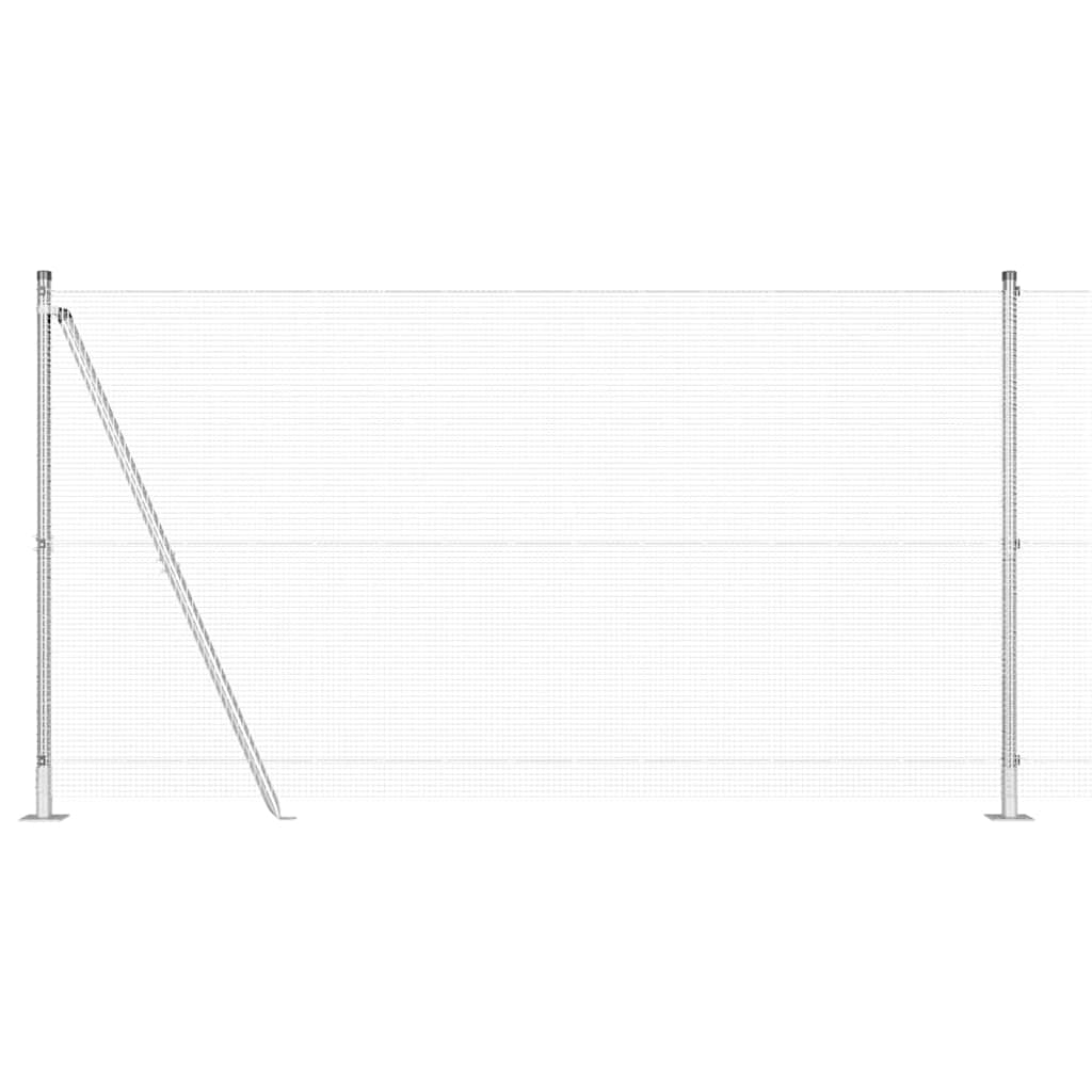 Zavareno žičano ogradno mreža s betonskom podlogom 25 x 1,2 m
