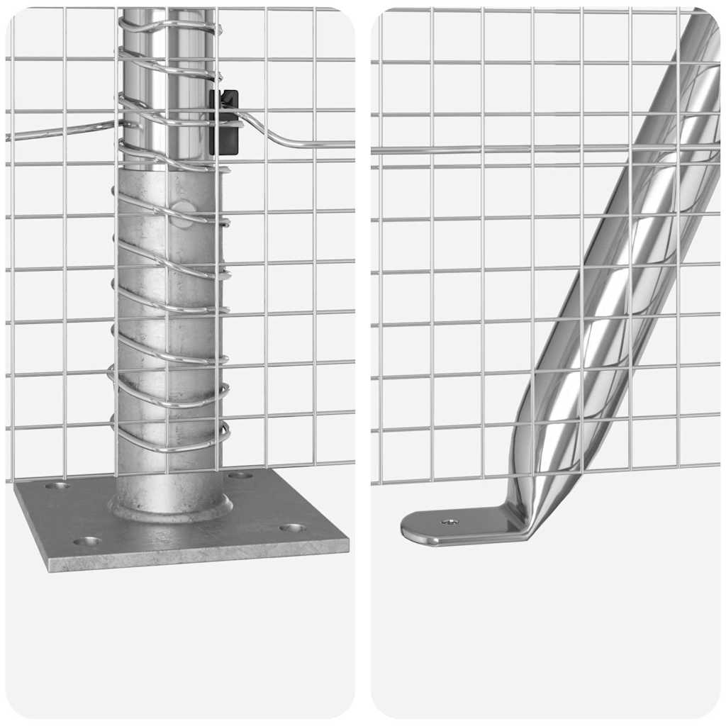 Zavareno žičano ogradno mreža s betonskom podlogom 25 x 1,4 m