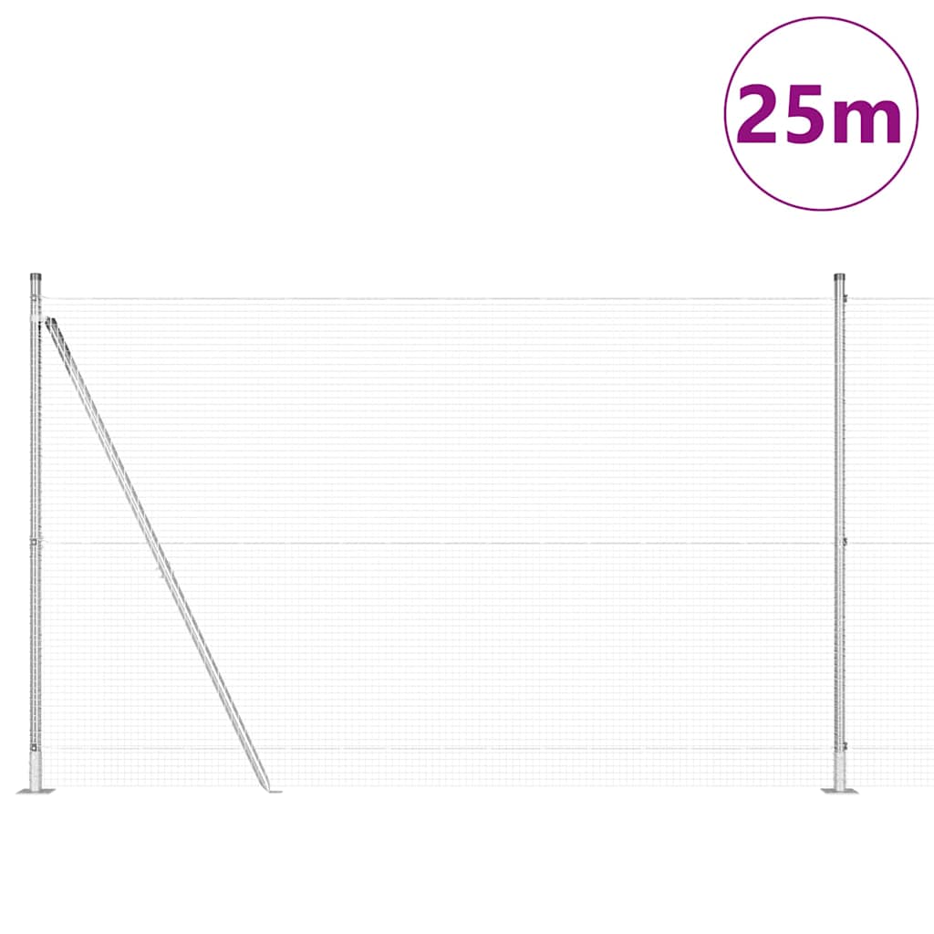 Zavareno žičano ogradno mreža s betonskom podlogom 25 x 1,4 m