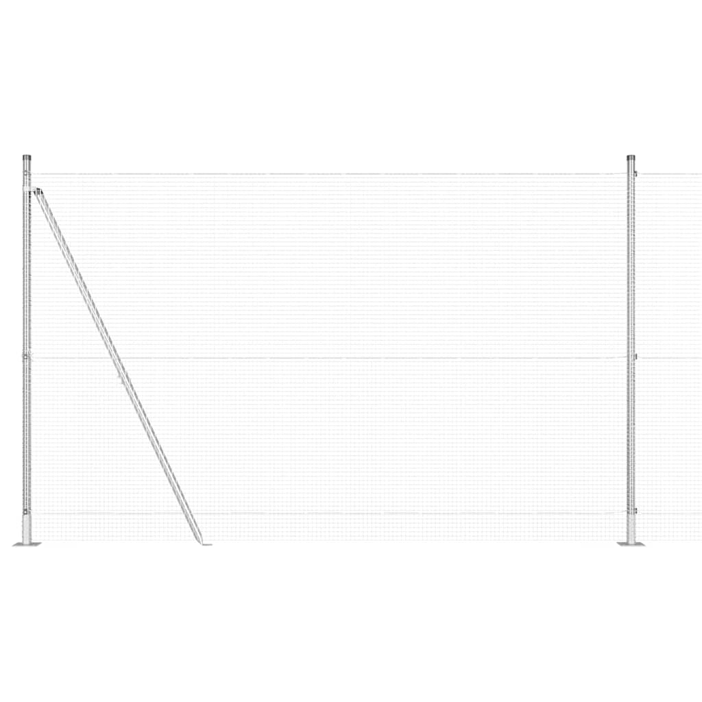 Zavareno žičano ogradno mreža s betonskom podlogom 25 x 1,6 m