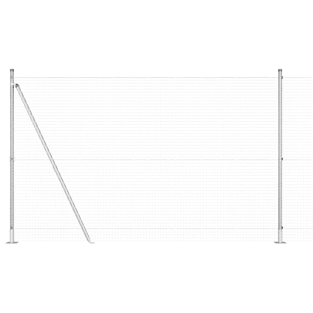 Zavareno žičano ogradno mreža s betonskom podlogom 25 x 1,6 m