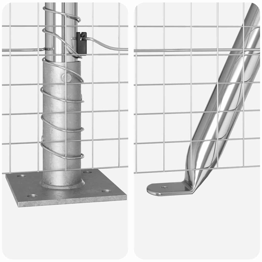Zavareno žičano ogradno mreža s betonskom podlogom 50 x 0,5 m