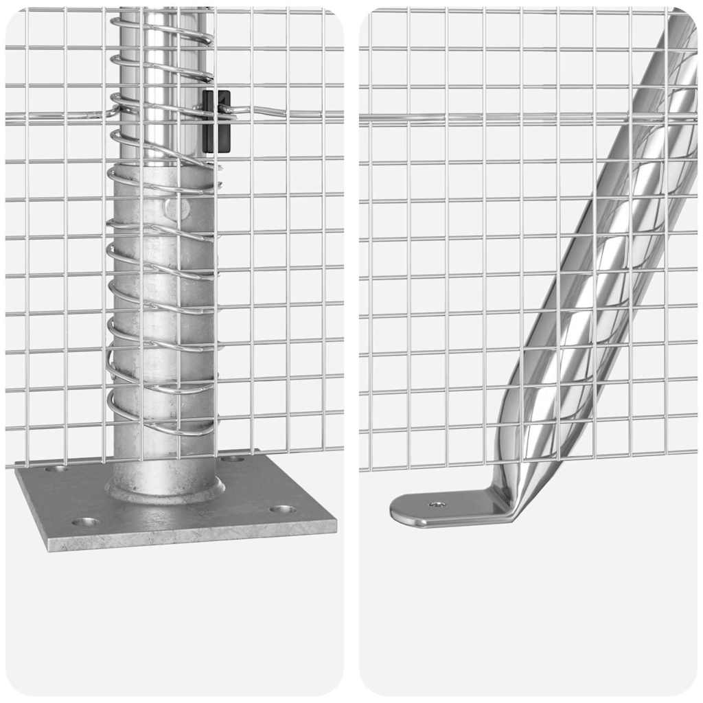 Zavareno žičano ogradno mreža s betonskom podlogom 50 x 0,6 m