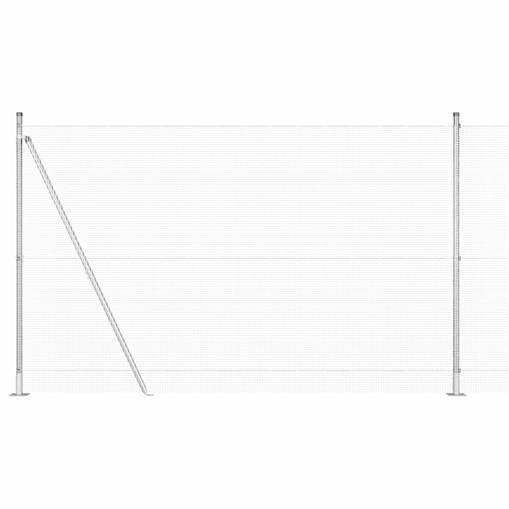 Zavareno žičano ogradno mreža s betonskom podlogom 50 x 1,5 m