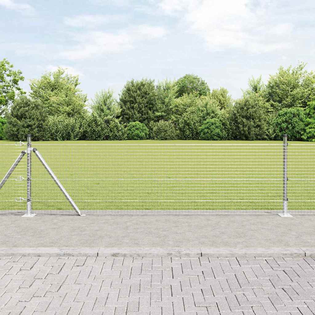 Zavareno žičano ogradno mreža s betonskom podlogom 100 x 0,4 m
