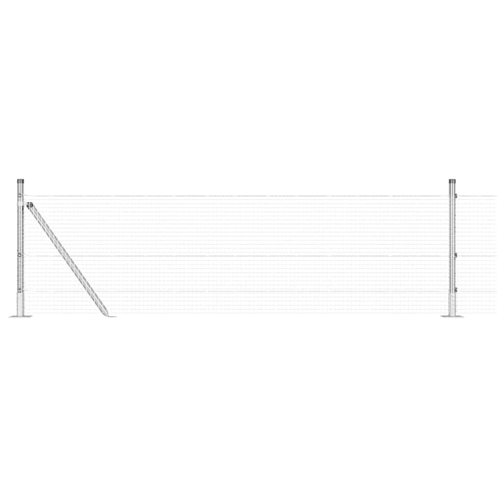 Zavareno žičano ogradno mreža s betonskom podlogom 100 x 0,6 m