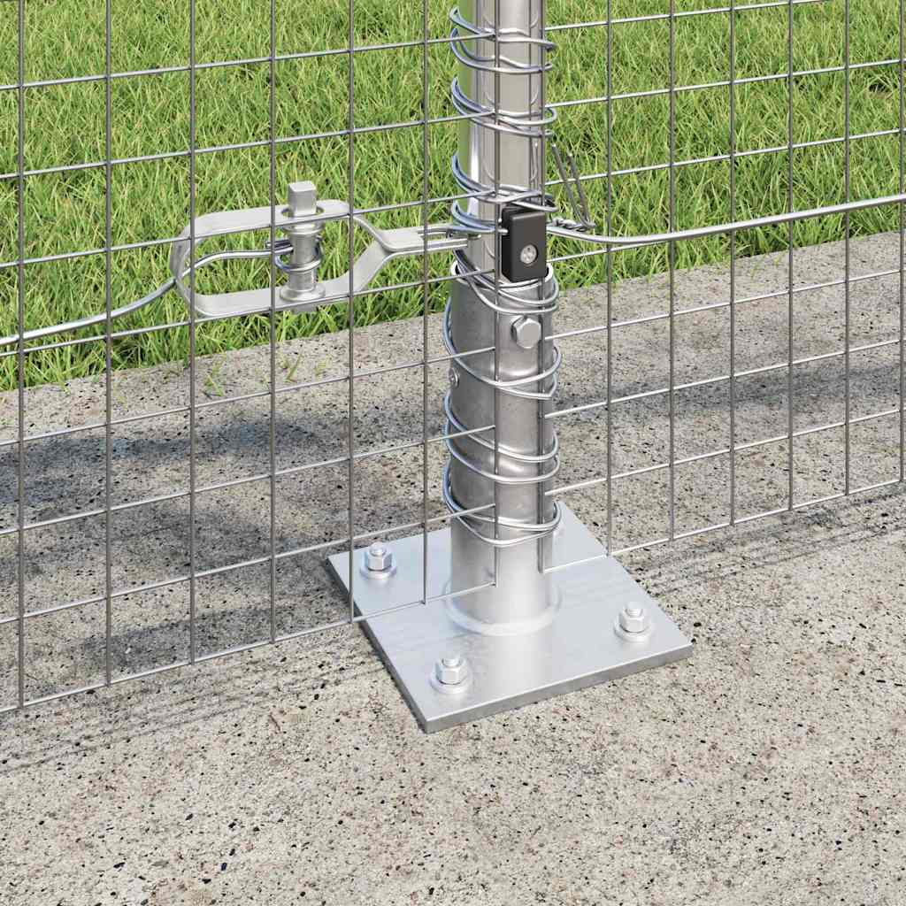 Zavareno žičano ogradno mreža s betonskom podlogom 100 x 0,8 m