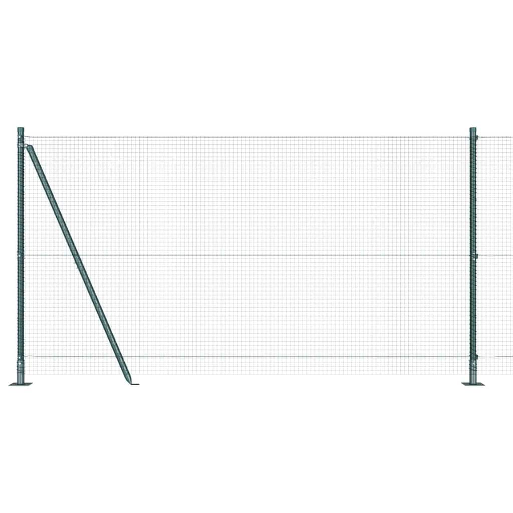 Zavareno žičano ogradno mreža s betonskom podlogom 10 x 1,2 m