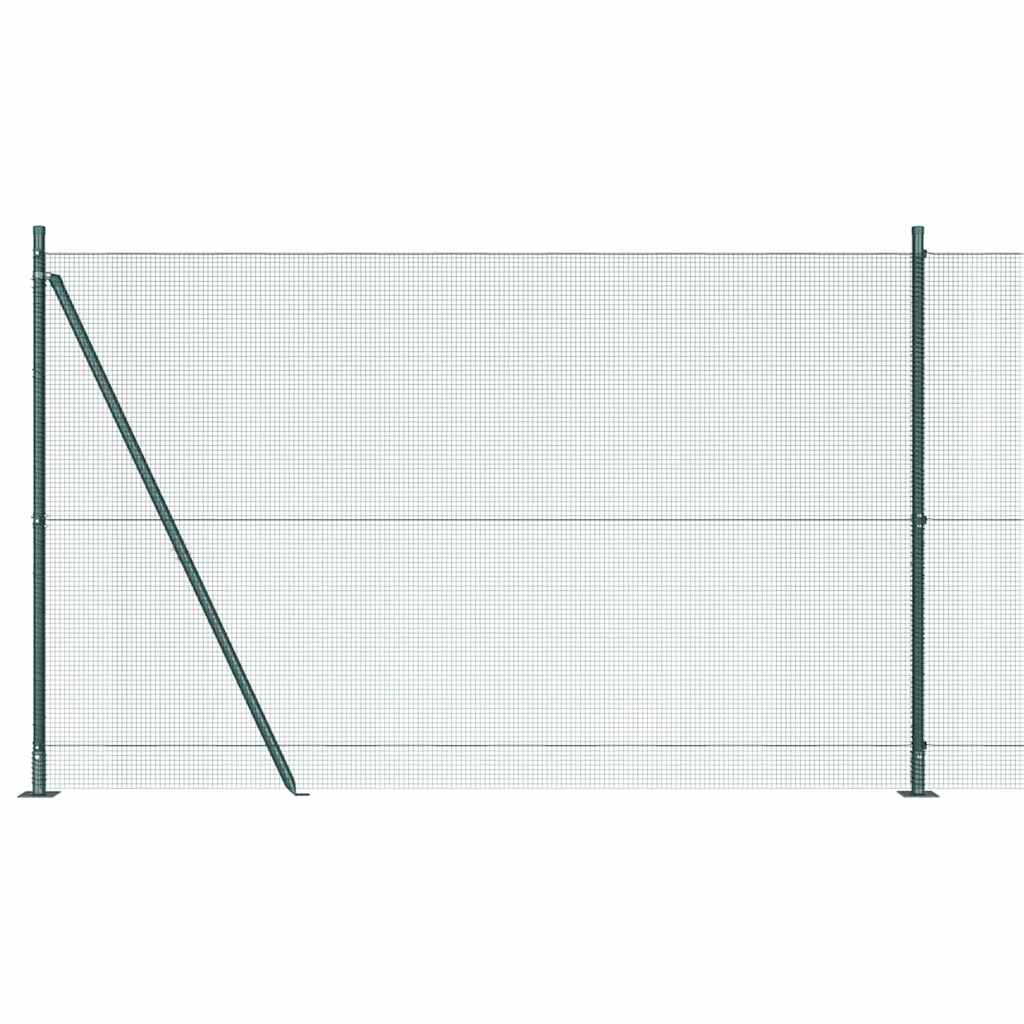 Zavareno žičano ogradno mreža s betonskom podlogom 10 x 1,5 m