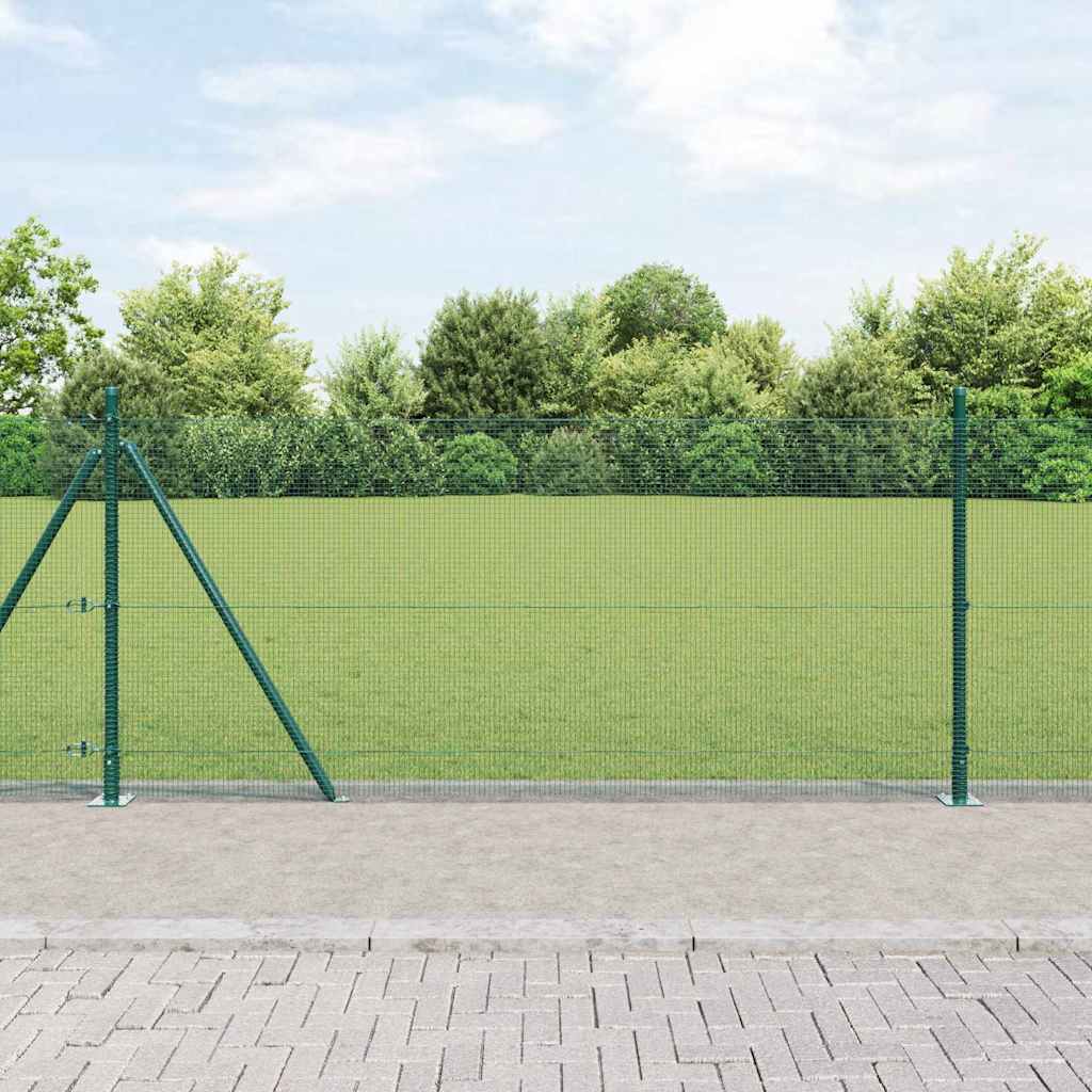 Zavareno žičano ogradno mreža s betonskom podlogom 25 x 0,8 m