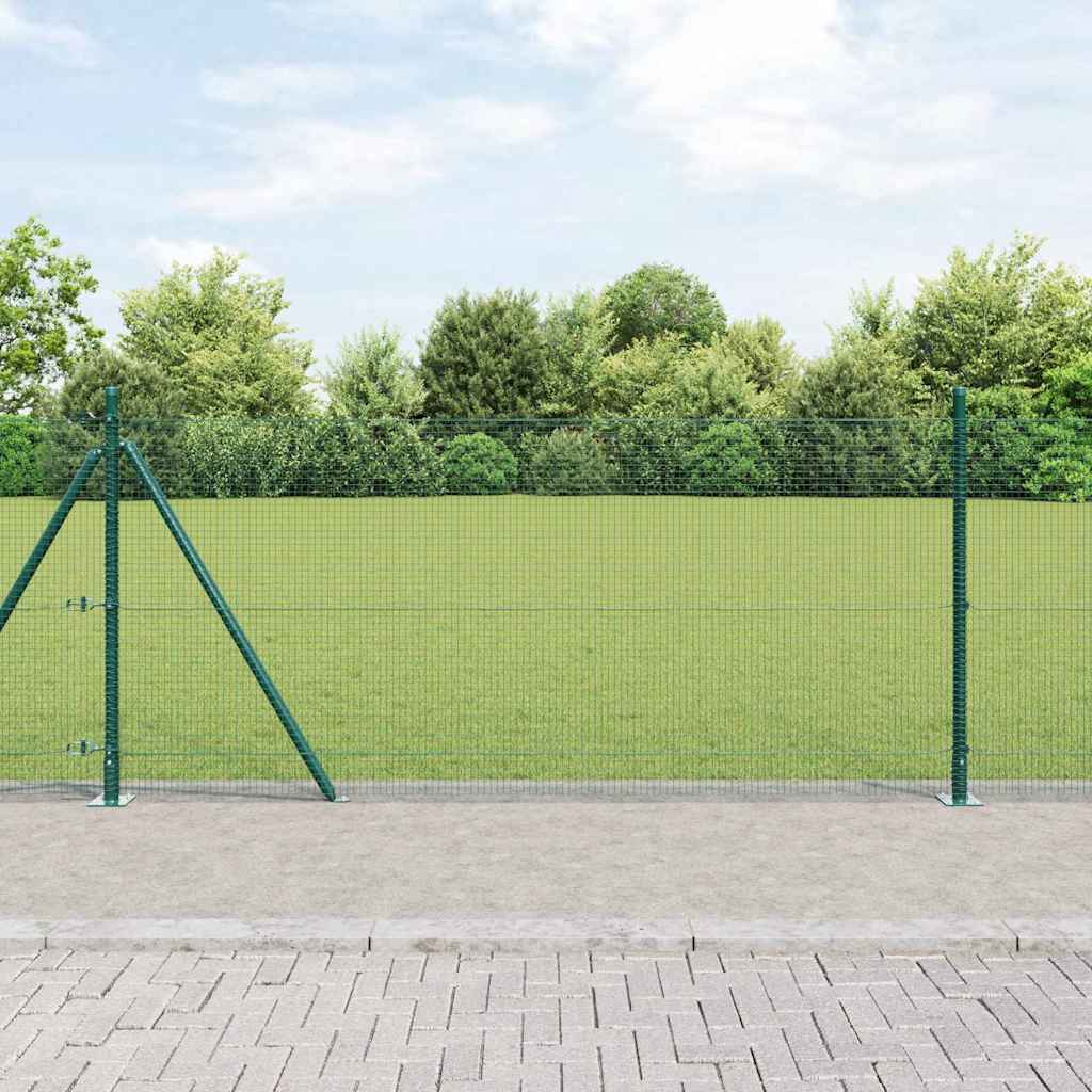 Zavareno žičano ogradno mreža s betonskom podlogom 25 x 1 m