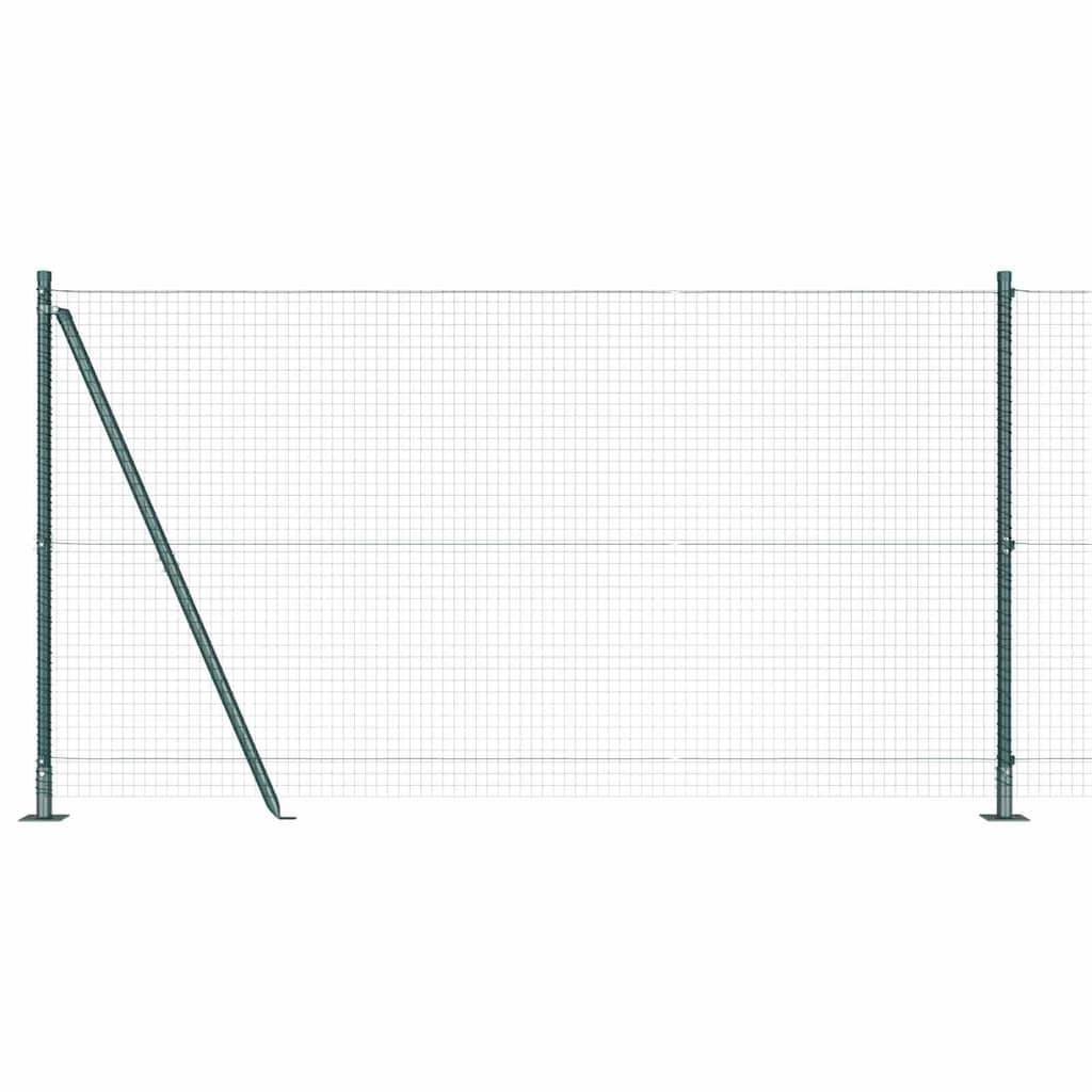 Zavareno žičano ogradno mreža s betonskom podlogom 25 x 1,2 m