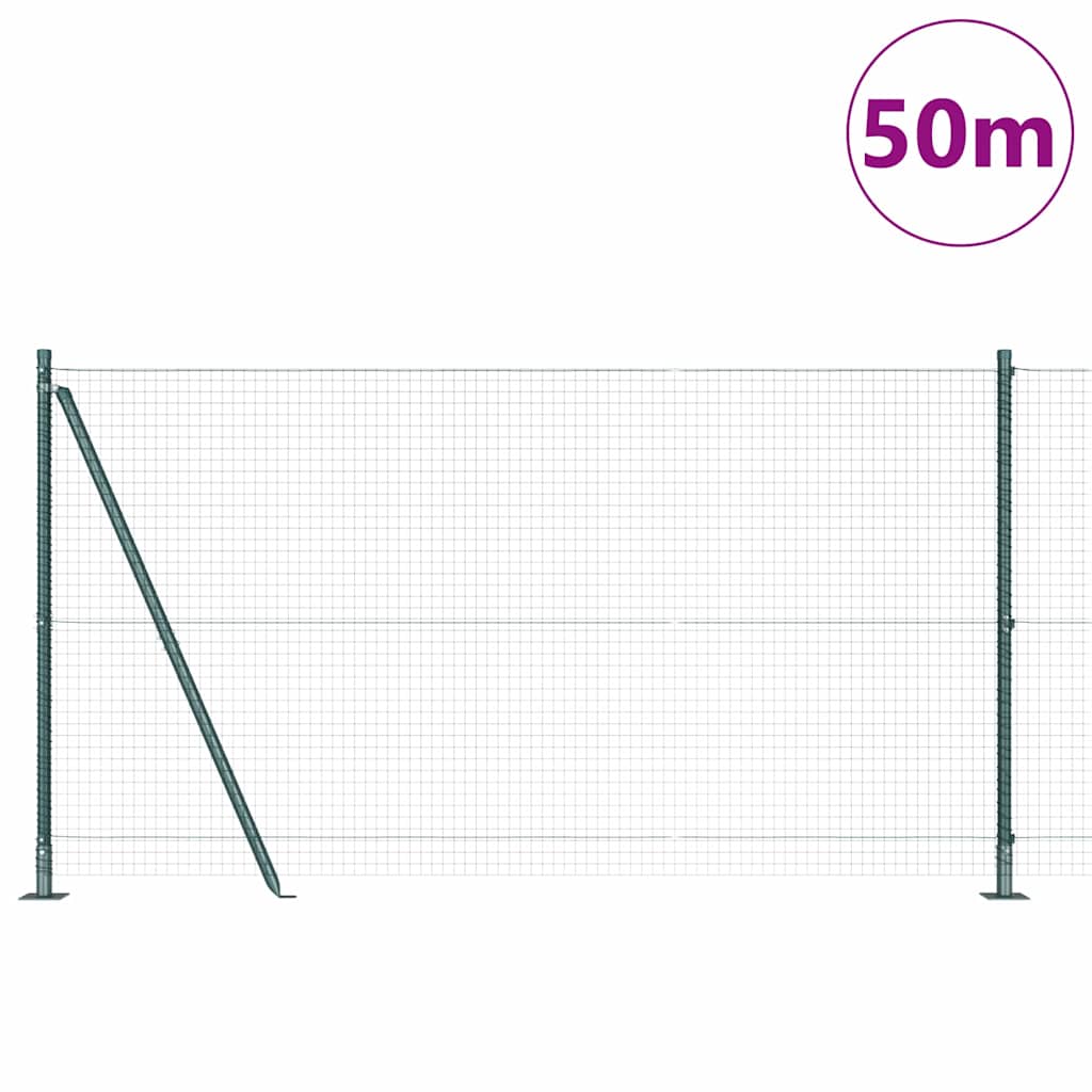 Zavareno žičano ogradno mreža s betonskom podlogom 50 x 1,2 m