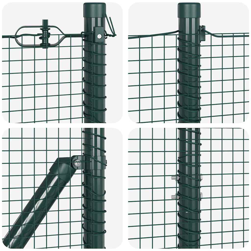 Zavareno žičano ogradno mreža s betonskom podlogom 50 x 1,4 m