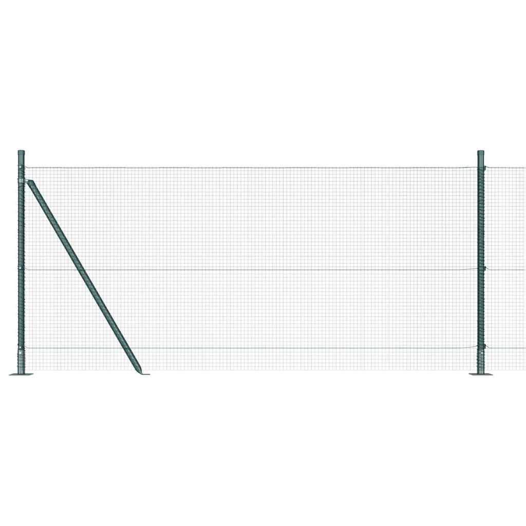 Zavareno žičano ogradno mreža s betonskom podlogom 100 x 0,8 m